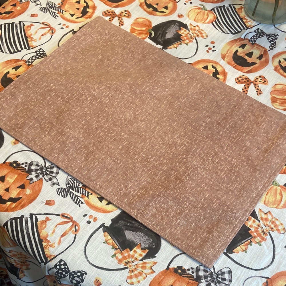 Set of 4- Mauve Fabric Placemat